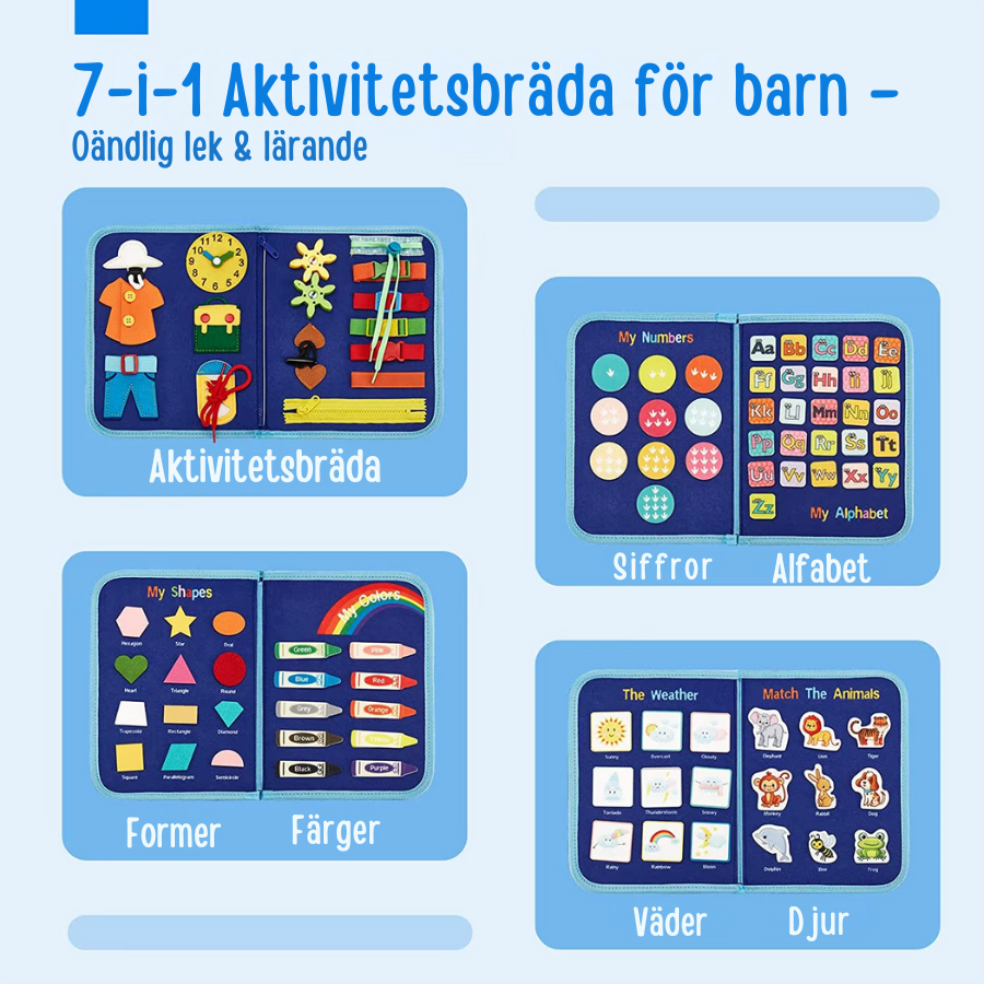LärBrädan - Resvänlig Aktivitetsbräda