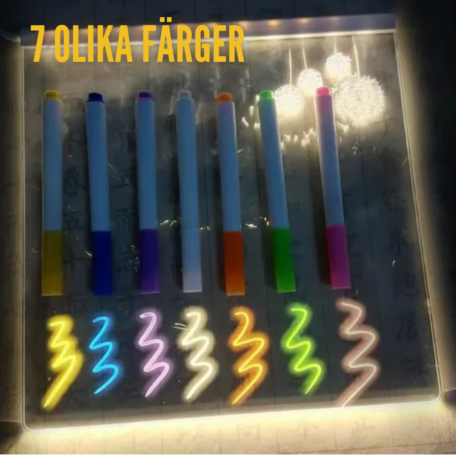 GlowTeckna - Magisk bräda som får idéer att lysa.